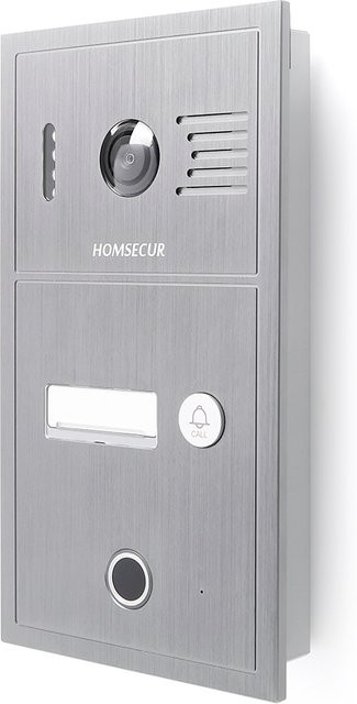 HOMSECUR B19AP-H IP PoE Türklingel Kamera mit Fingerabdruck und RFID Zugang in Silber - Bild 1