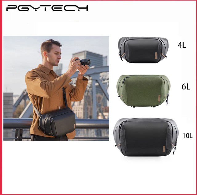PGYTECH OneGo Solo V2 Kameratasche Crossbody Sling Umhängetasche für Sony Canon Nikon in Schwarz - Bild 1