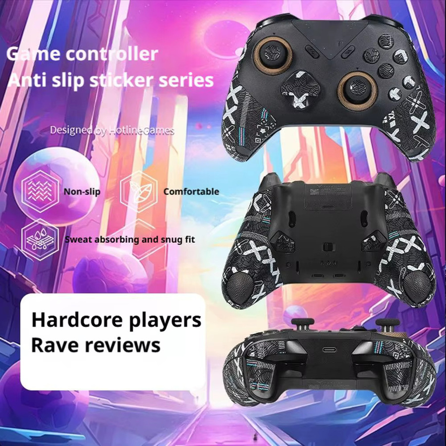 Schweißfester und rutschfester Aufkleber für dein Flydigi Vader5 Pro Gamepad in Schwarz - Bild 2