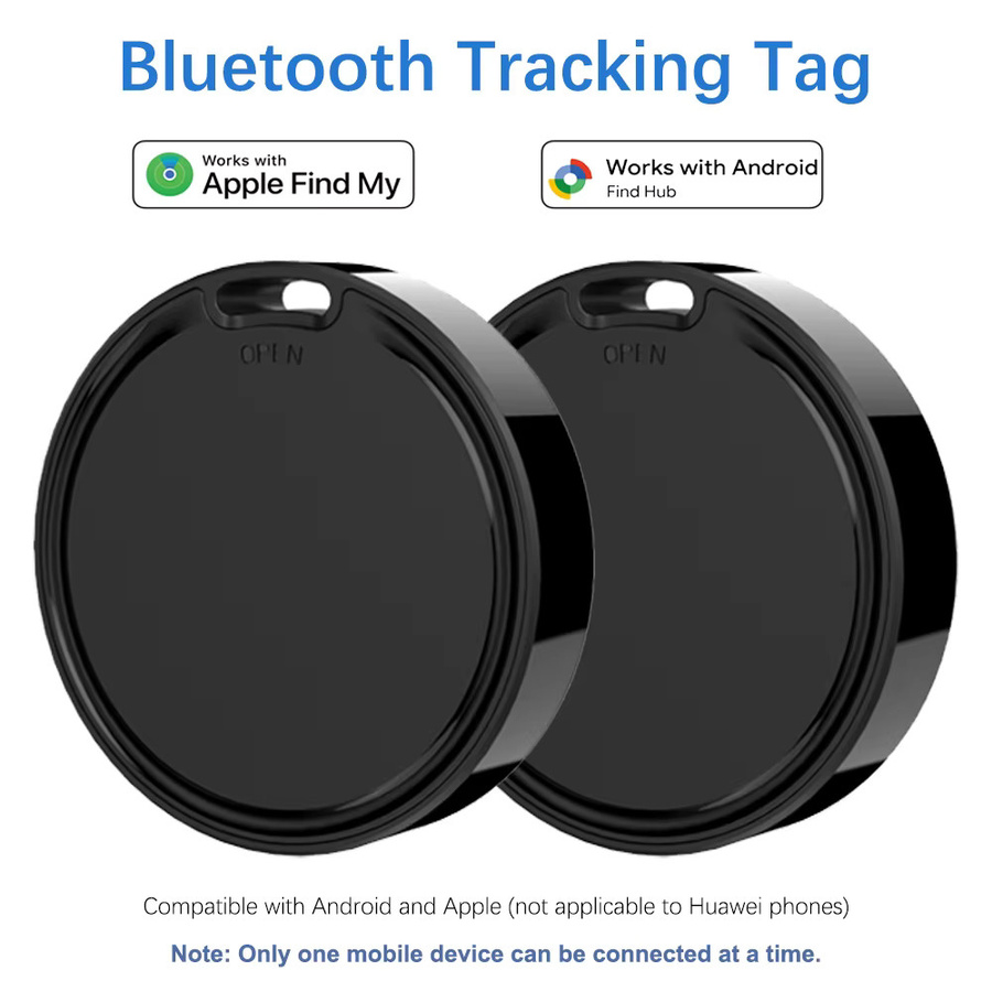 leapii Smart Tag Bluetooth Tracker in Schwarz für Apple Find My und Google Find Hub kompatibel mit Android und iOS zur Standortbestimmung von Haustieren und Autos - Bild 4