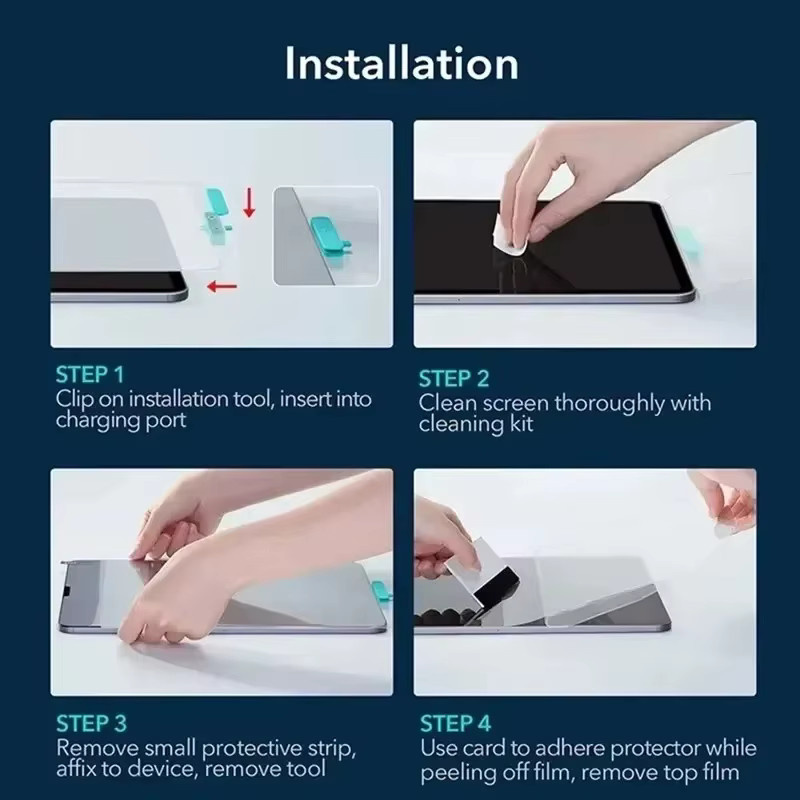 2 Stück Displayschutzfolien aus gehärtetem Glas für Xiaomi Redmi Pad SE 2026, 9,7 Zoll, HD, transparent, Anti-Kratz - Bild 6