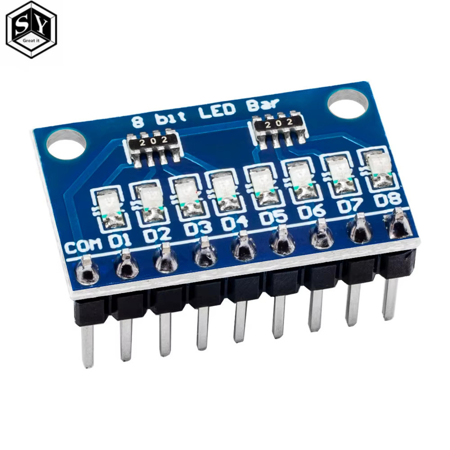 baishundianzi LED-Anzeige Modul Starter-Kit für UNO MEGA2560 mit 8 Bit in Blau und Rot, 3–24 V, gemeinsame Anode oder Kathode, geeignet für Steckbrett und MCU ARM sowie 3D-Drucker - Bild 2