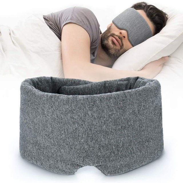 Schlaf-Augenmaske aus Baumwolle, Unisex - Bild 1