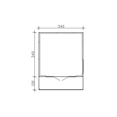 Skanholz Gartenhaus Tokio 2 aus Holz in Beige B/H/T: 340 x 270 x 340 cm - Bild 3