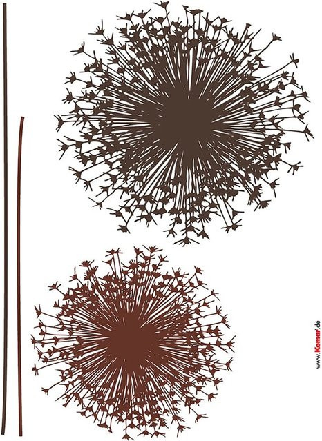 Komar Deko-Sticker Pusteblume, bunt, B/H: 50 x 70 cm - Bild 1
