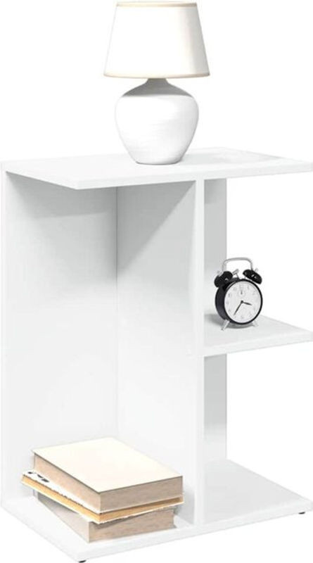 Vidaxl Nachttisch in Weiß aus Holzwerkstoff im minimalistischen Design B/T/H: 46,5 x 29 x 61 cm - Bild 1