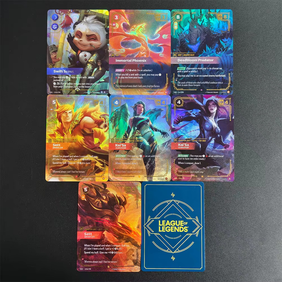 Bandai League of Legends Proxy Riftbound League of Legends Sammelkartenspiel Origins OGN Kai'Sa - Survivor 039/298 Deadbloom Sett Champion Einheitskarte - Bild 2