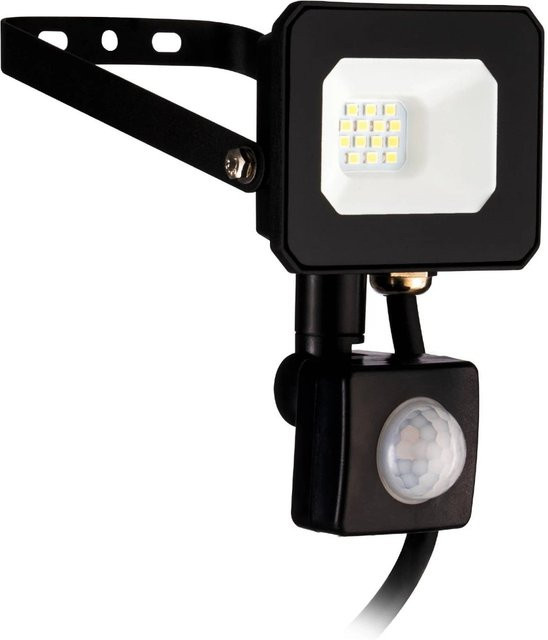 Eglo LED-Wandstrahler Risacca-E in Schwarz mit Bewegungsmelder und Dämmerungssensor für Außenbereiche, B/H: 6,5 x 8,5 cm - Bild 1