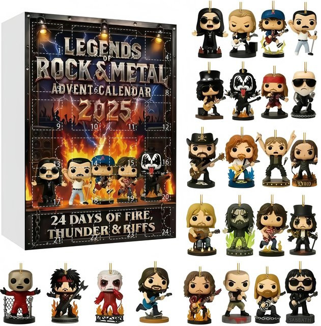 Rock plus Metal Adventskalender, Blind Box, 2D Flaches Acryl - Bild 1