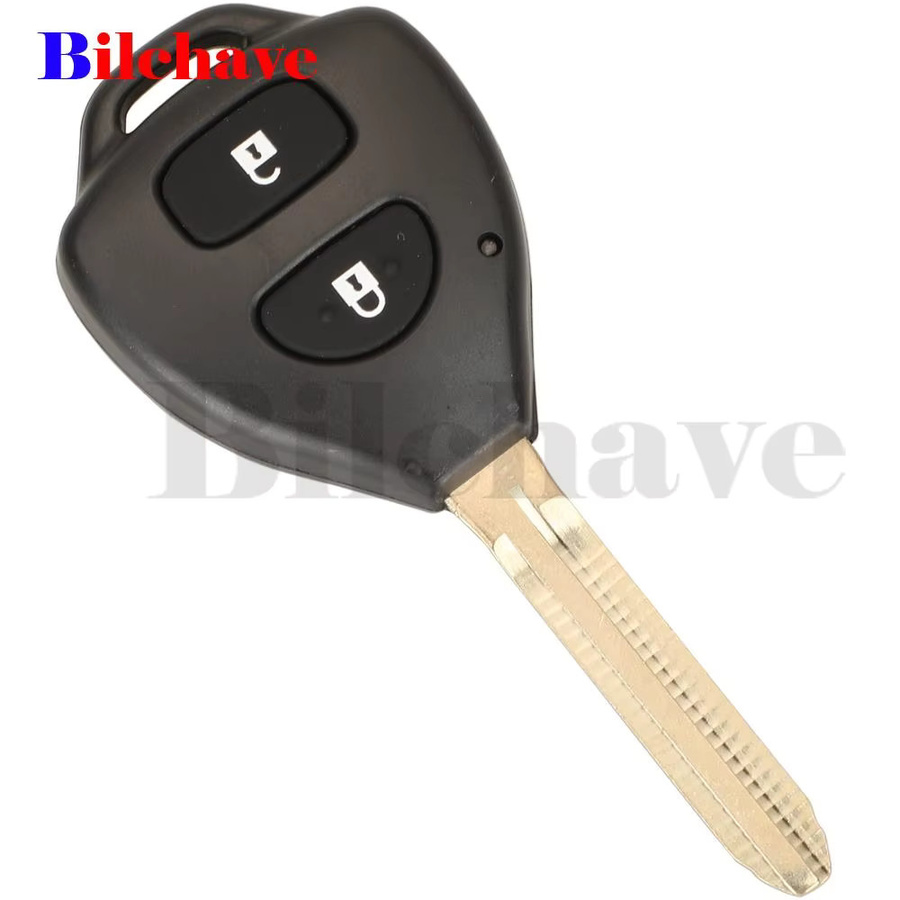 Jingyuqin Smart Remote Autoschlüssel mit 2-Tasten-Fernbedienung für Toyota Prius Hilux Etios Vios Yaris Innova Sw4 Camry, 433MHz ID67/G-Chip, Schwarz - Bild 3