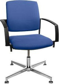 Genius Besucherstuhl SSI Proline Visit P3+ in Blau mit Armlehnen - Bild 1
