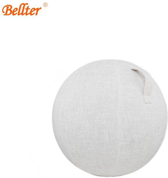 HomeHarmony Yoga Ballbezug aus Baumwolle und Leinen in Weiß, schmutzabweisend und langlebig - Bild 1