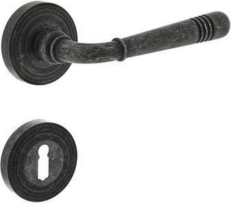 Intersteel Türdrücker Helena mit Rosette aus Zamak in Grau - Bild 1