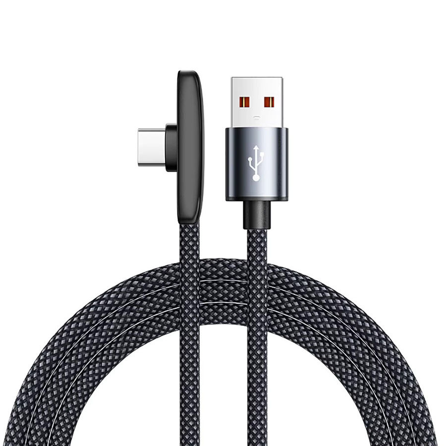 100W USB-C Schnellladekabel in Schwarz mit 90 Grad Winkel für Samsung, Xiaomi und Redmi Mobiltelefone - Bild 6