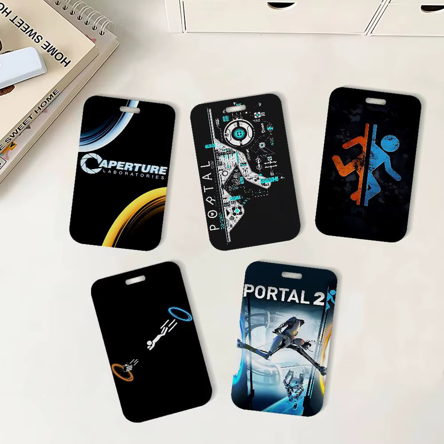 Game P-Portal Ausweishalter mit Umhängeband aus Kunststoff für Büro und Schule - Bild 2