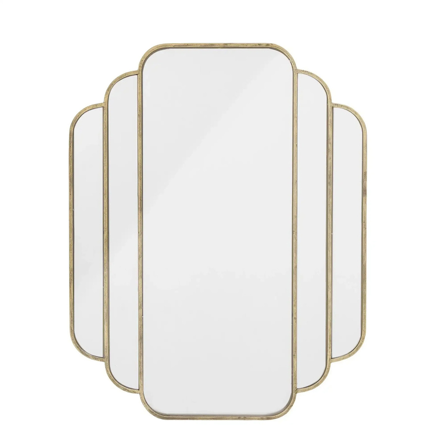 Bloomingville Wandspiegel Mas aus Metall in Gold, B/H: 63 x 80 cm - Bild 1