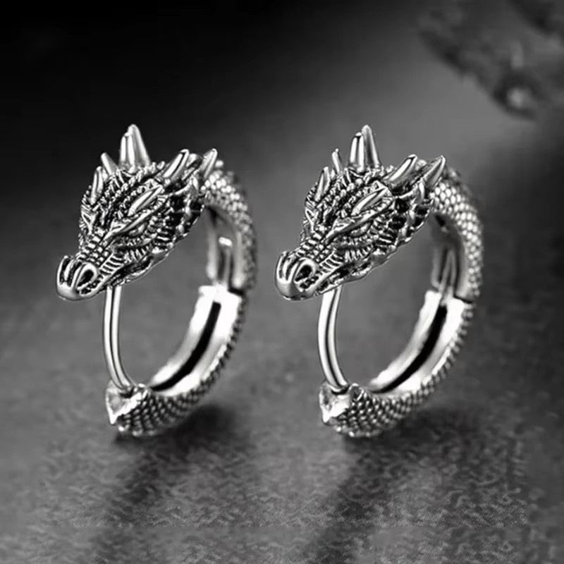 Huitan Creolen, Grand Dragon-Design, Damen - Bild 1