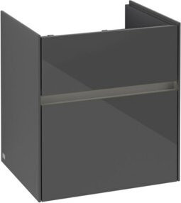 Villeroy & Boch Waschtischunterschrank Collaro Wandhängend Grau Glänzend B: 51 cm, H: 41,4 cm, T: 54,6 cm - Bild 1
