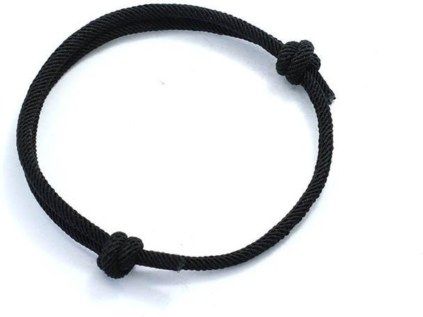 Armband, schwarz, Garn, Unisex - Bild 1