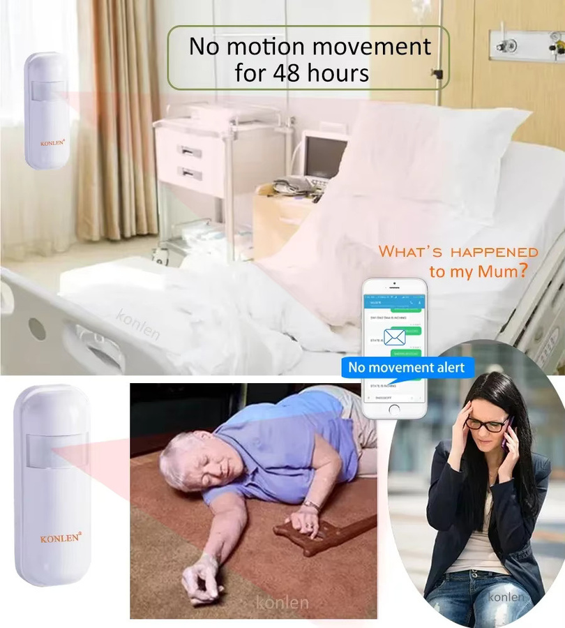 KONLEN 4G LTE SOS Notruf Alarm Paniktaste in Weiß für Senioren und Kinder - Bild 3
