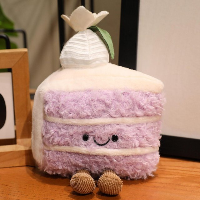 Yiran toy Sahnekuchen Dessert Plüschtier, 17cm, Bunt / Mehrfarbig, Lila - Bild 1