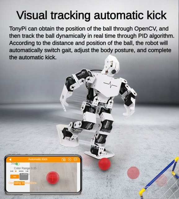 YoufangSmart Biomimetischer humanoider Roboter, AI Humanoider Servoroboter, Kunststoff, Weiß - Bild 1