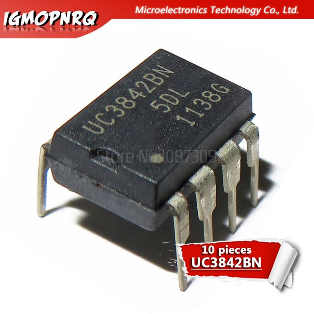 10 Stück UC3842 GM3842 KA3842 DIP8 integrierte Schaltkreise in Schwarz - Bild 1