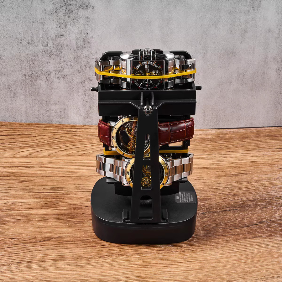 OAKCHARM Automatischer Uhrenbeweger, Edelstahl, Schwarz, Unisex - Bild 2