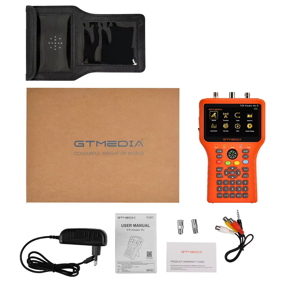 GTMEDIA V8 Finder Pro2 Satelliten-Signalmessgerät mit 4,3 Zoll LCD-Display, 1080P Full HD, DVB-S2/T2/Kabel und Type-C-Anschluss - Bild 6
