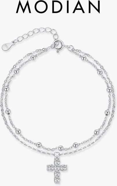 MODIAN Armband, 925 Silber, Zirkonia, Perle, Damen - Bild 1