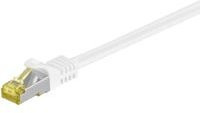 Goobay Patchkabel RJ-45 SFTP Cat 7 Ethernet LAN Kabel in Weiß, Länge: 10,0 m - Bild 1