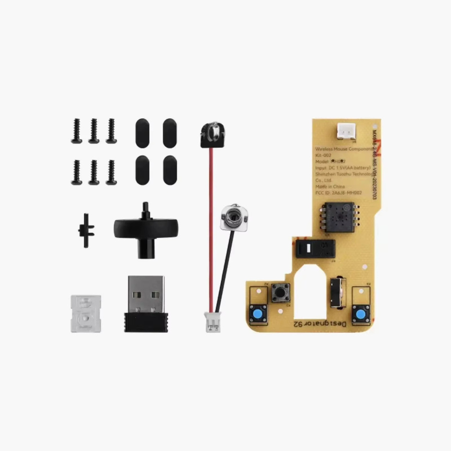 BambuLab DIY 3D-Druck Modell für kabelloses Mausladegerät mit LED-Licht und Hardware-Uhr - Bild 2