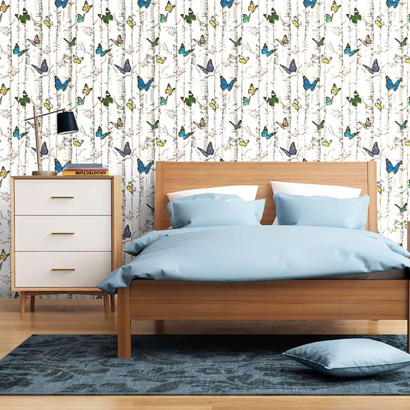 KALYNN Selbstklebende Tapete mit Schmetterlings-Motiv in Multicolour für Kinderzimmer und Wohnräume - Bild 6