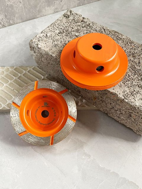 BRSCHNITT Schleifscheiben Set für Stein und Beton, 2 Stück, Durchmesser: 75 mm - Bild 1