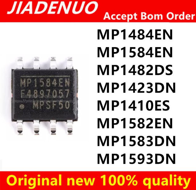 10 Stück JIADENUO Chipsatz Set MP1584EN MP1484EN MP1482DS MP1423DN MP1410ES MP1582EN MP1583DN MP1593DN in Schwarz SOP-8 - Bild 1