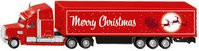 SIKU Freightliner Weihnachtstruck Modellfahrzeug in Rot, Maßstab 1:87 - Bild 1