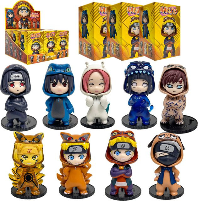 Hot Wheels Naruto, Figure Pendant, 9-teiliges Set - Bild 1