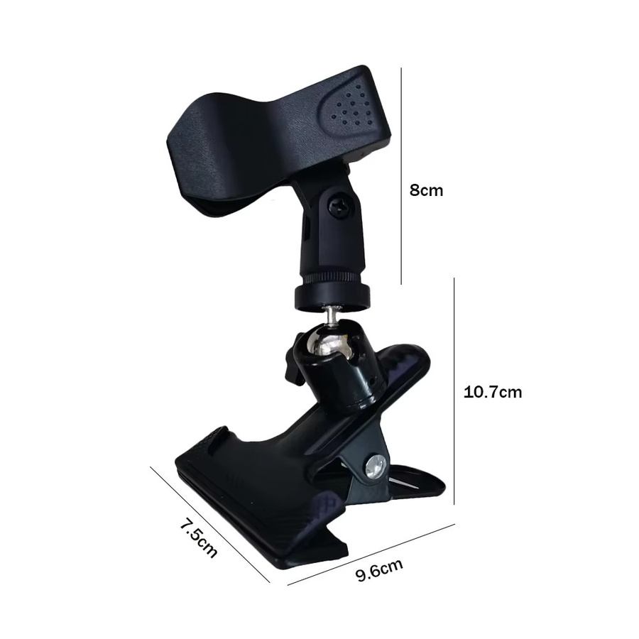 1 Paar Kreuzstich-Clip-Klemmen in Schwarz, rutschfeste Stickerei-Clips mit drehbarem Stativ und einstellbarem Winkel aus Metall - Bild 5