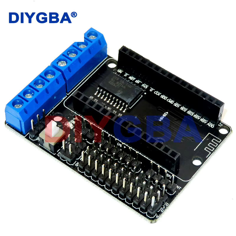 L293D Dual High Power H-Brücke Modul für ESP8266 ESP-12E und NodeMCU WIFI V3 CP2102 Motor Driver Shield von DNIGEF - Bild 2