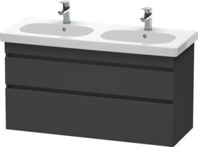 Duravit Waschtischunterschrank DuraStyle in Grau Matt, Wandhängend, B: 115 cm, T: 45,3 cm, H: 61 cm - Bild 1