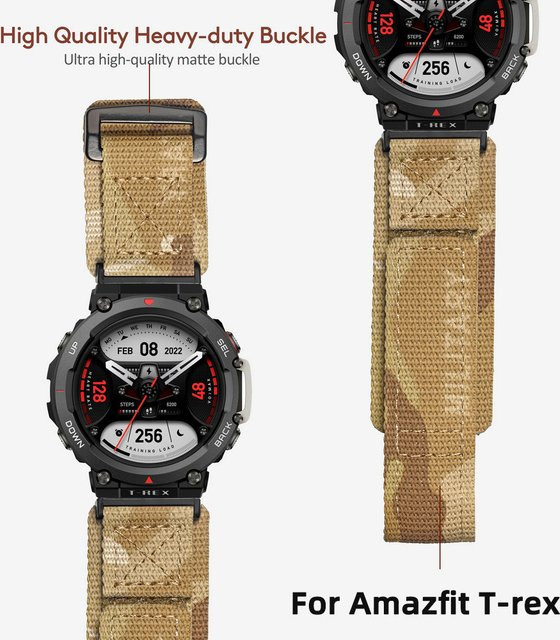 Hemsut Uhrenarmband, Nylon, Military Camouflage, Unisex - Bild 1