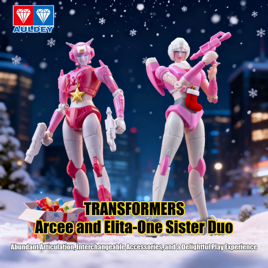 AULDEY Transformers Arcee & Elita-1 Actionfiguren, Autobot Sisters Collection, bewegliches Robotermodell - Bild 2