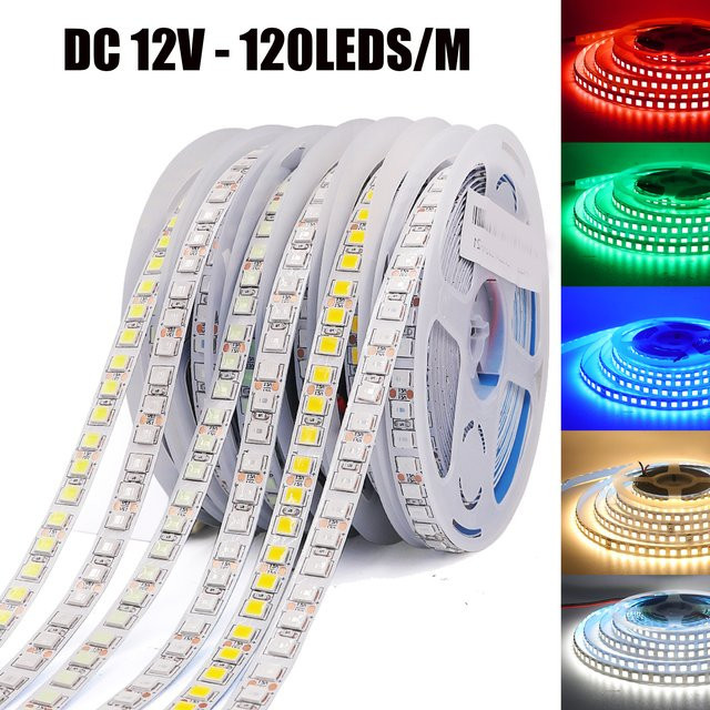 HEGEHE RGBW LED-Streifen SMD 5054 mit 120 LEDs pro Meter, DC 12V, wasserdicht IP65, Farben: Rot, Grün, Blau, Weiß - Bild 1