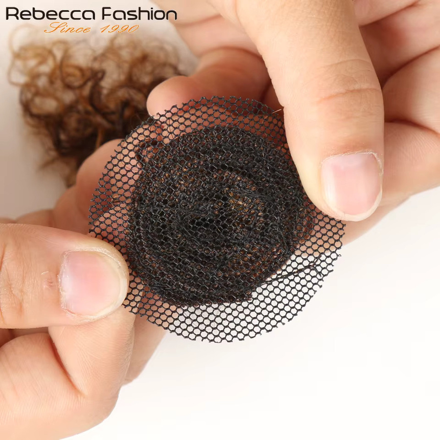 Rebecca Youth Kinky Curl Echthaar-Bündel, 6 Zoll, 5 Stück, P4/27 Highlight - Bild 5