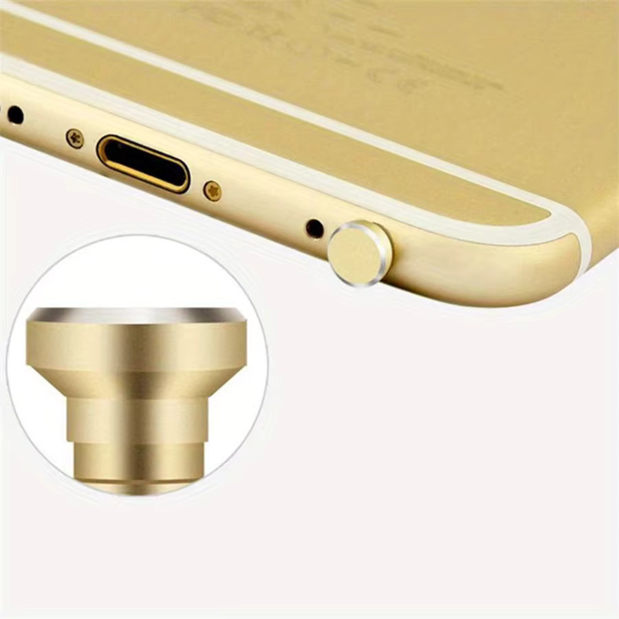 Universal 3,5 mm Kopfhörer Staubschutzstopper aus Metall in Gold für AUX Jack Interface - Bild 4