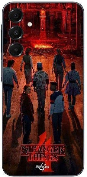 Maniacase Handyhülle für Samsung Galaxy A16 Serie Stranger Things Staffel 4 in Schwarz und Multicolour - Bild 1