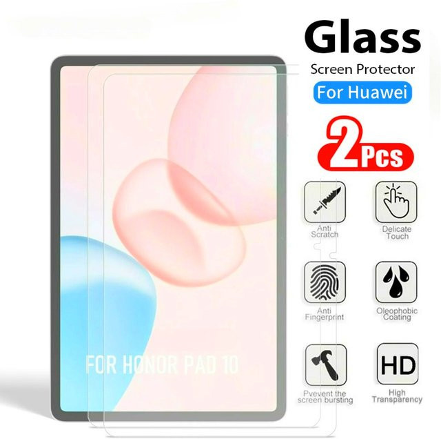 2 Stück Displayschutzfolien aus gehärtetem Glas für Huawei Honor Pad 10 12,1 Zoll 2025, transparent - Bild 1