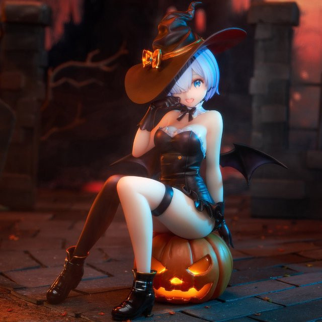Bandai Re:Zero Rem Halloween Magic Night Enchantress, Anime Figur Statue, 18cm - Bild 1