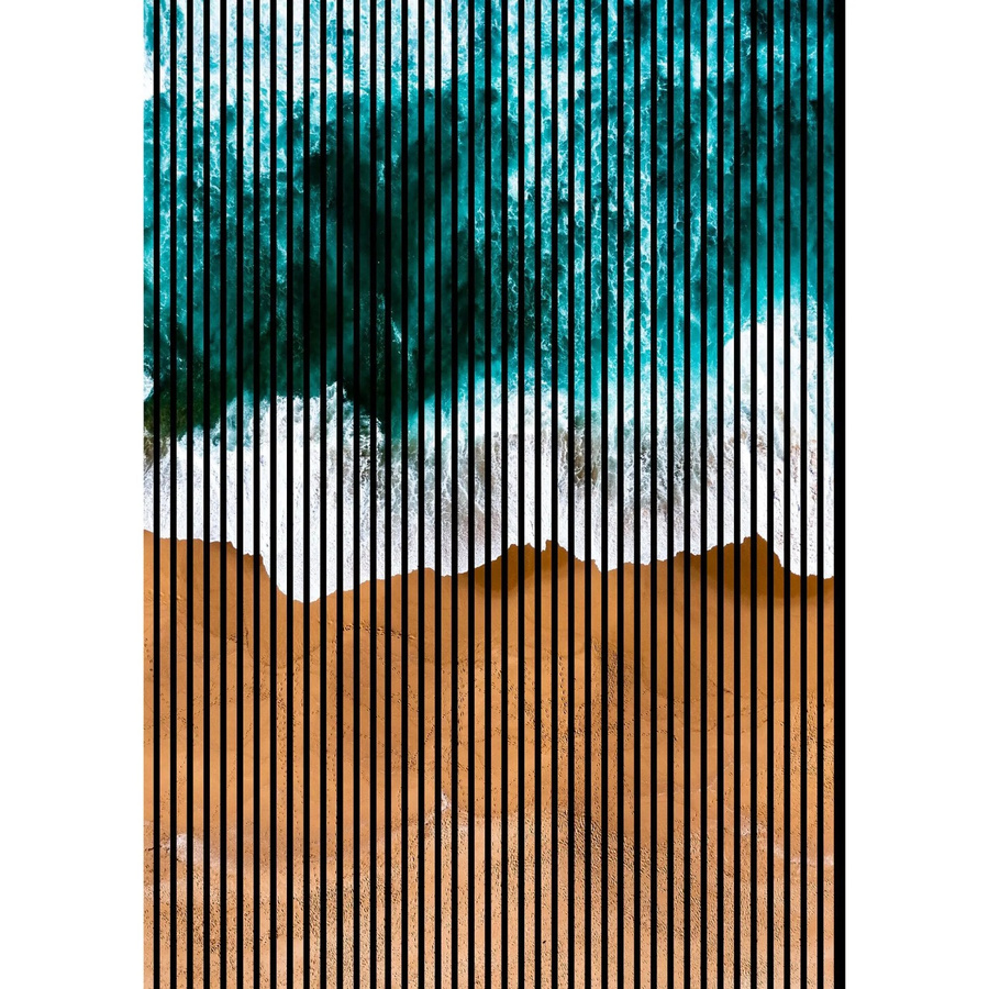 FN Acustico Akustikplatte Meer Bunt aus PET und MDF mit modernem Design, H x B x T: 2.400 x 1.693 x 19 mm - Bild 2