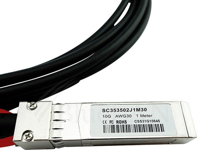 BlueOptics InfiniBand-Kabel SFP+ Schwarz, Länge: 1 m (45W2399-BL) - Bild 1